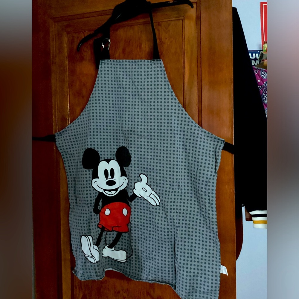 Mickey Mouse Apron with Polka Dot Design